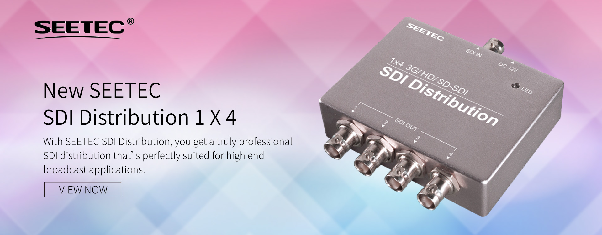 1x4 Video SDI Splitter SDI-124